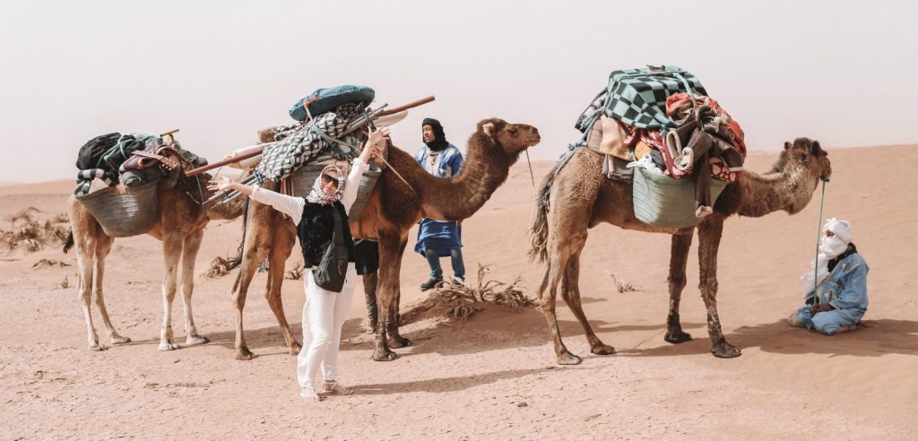 Trek dans le désert marocain